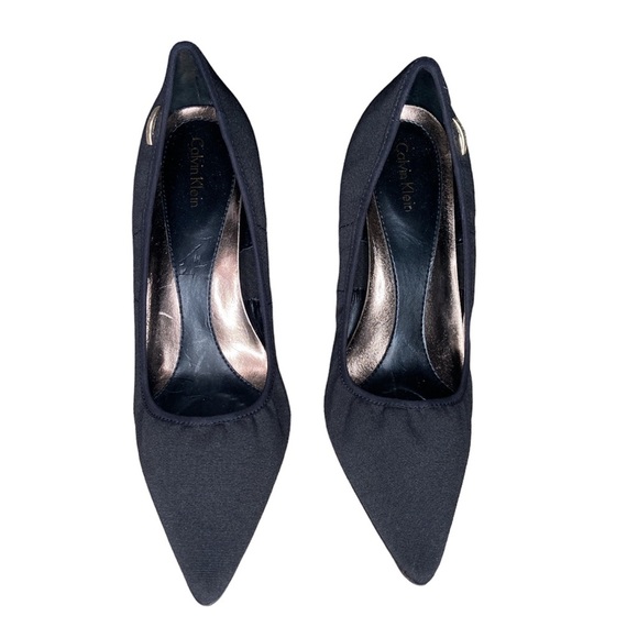 Calvin Klein Nitza Pumps Pointed Toe Black Size 8 - Picture 5 of 8